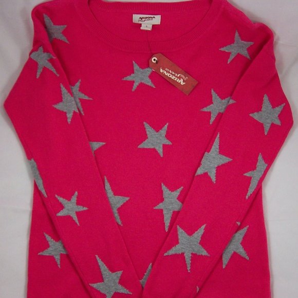 Arizona Jean Co. Pink Star Print Tunic Sweater - Picture 2 of 4